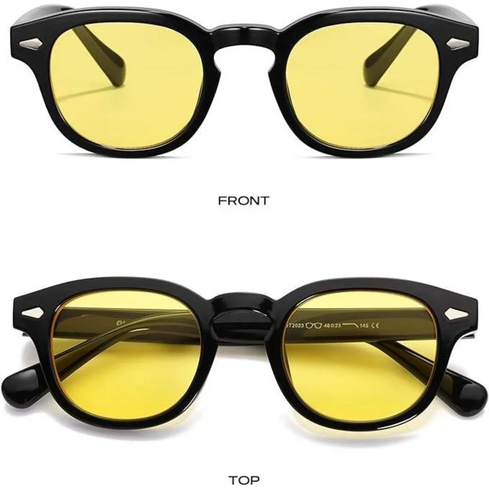 Fashion Sunglasses Women Elegant Yellow Lens UV400‎ Protection Lightweight Gafas